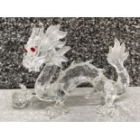 Swarovski Crystal glass ornament “Fabulous Creatures - The Dragon” annual edition 1997, with