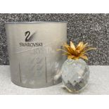 Swarovski Crystal glass fruit ornament “pineapple” with original box