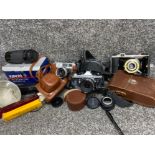 3x Camera’s & accessories - includes the Kodak ‘Dakon’ II shutter, Pentax MEsuper & Yashica camera