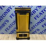 Vintage metal gas cinema heater, height 78cm