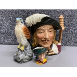 Royal Albert character jug “Aramis” from the three musketeers together with Pied Piper & Beswick