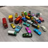 Box diecast vehicles including Corgi, Dinky, Matchbox