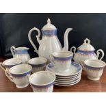 17 piece Zajecar Yugoslavia vintage Porcelain tea set