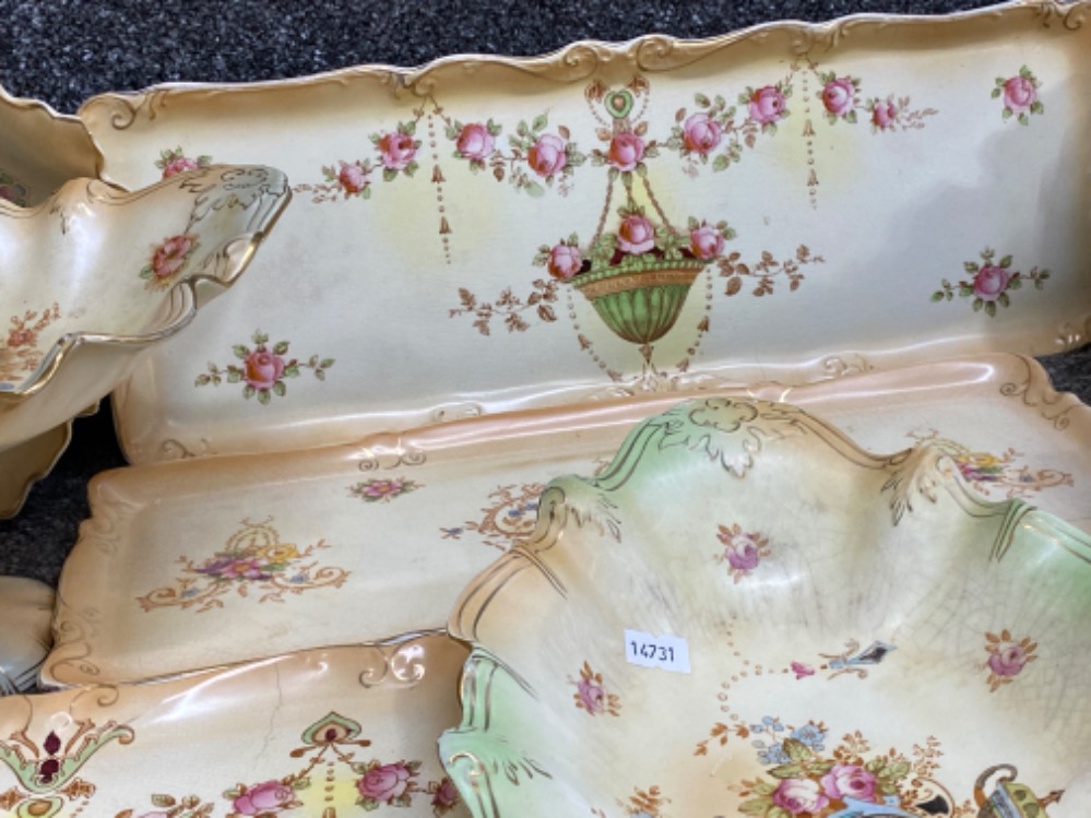 10 pieces of Crown Devon “fieldings”, including a mixture of bowls & trays etc - Bild 2 aus 3