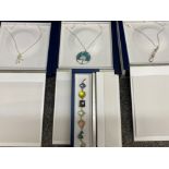 Total of 4x pieces of Costume jewellery by Chic collection - 1x bracelet & 3x pendant necklaces, all