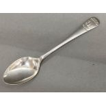 Walker & Hall hallmarked Sheffield silver 1916 tea spoon, “city of Newcastle rifle club” 15.1g