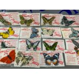 Total of 32 vintage Tudor Flutter-Byes “butterflies” all still sealed in original packs