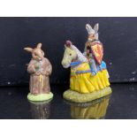 2 Royal Doulton bunnykins figures, ‘sir Lancelot’ and ‘Friar Tuck’