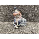 Lladro 5278 Pierrot Clown with Puppy and Ball in good condition