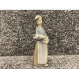 Lladro 1011 Girl with piglet in good condition