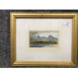 Watercolour of Edinburgh signed by William Green 1995