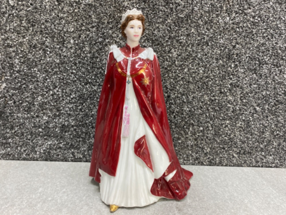 Royal Worcester figurine of Queen Elizabeth II, celebrating the Queens 80th Birthday, dated 2006