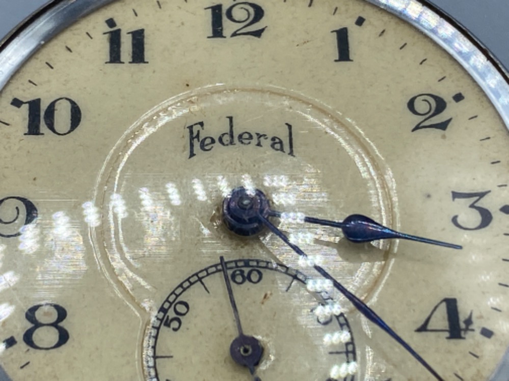 1920-1930 federal sub dial pocket watch - Bild 2 aus 2