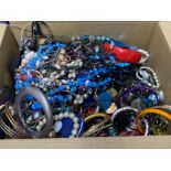 Box of mixed lot of costume jewellery