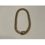 9ct gold curb bracelet 9.1g