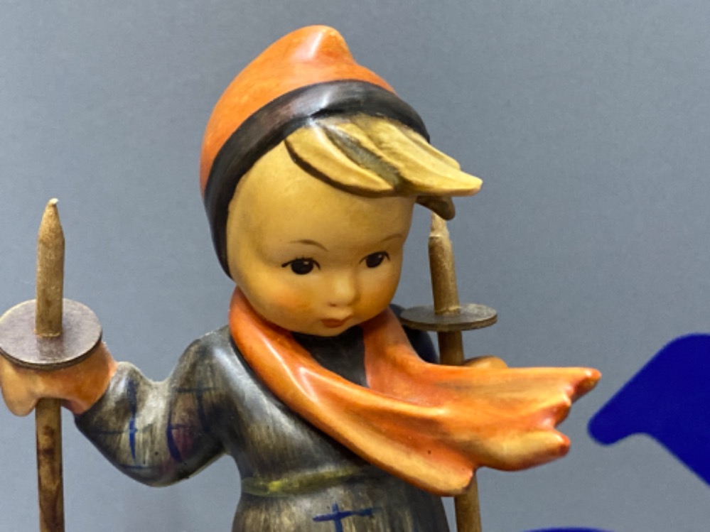 West German Hummel figure “little skier” by Goebel - Image 2 of 2