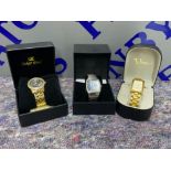 3 mens metal wrist watches including Vivaldi, Amadeus etc