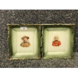 2 Victorian commemorative wall plaques featuring Baden Powell and Lord Roberts V C