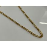 Large 18ct gold multi link 24”chain. 14.3G