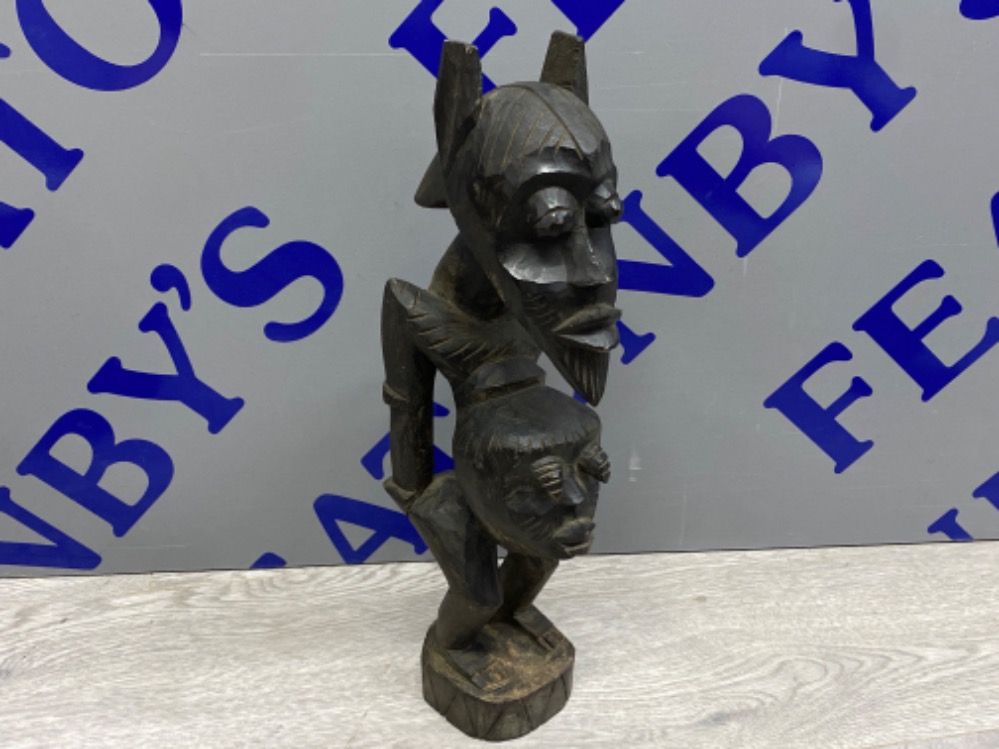 A African hand carved wooden sculpture - Bild 2 aus 2