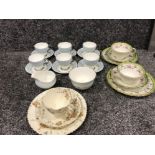 3 part tea services includes champans etc