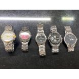 Box of metal mens wrist watches