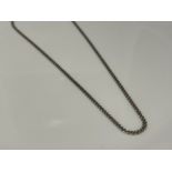 9ct white gold fancy link 24” chain. 9.3g