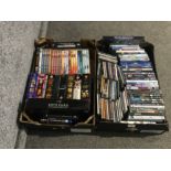 2 boxes of dvds includes uefa euro 50 classic matches the natural world etc