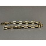 A stunning 9ct gold fancy link bracelet 23.5grams in weight and 20cm in length