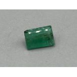 Natural emerald 7.5mm x 5.8mm x 2.5mm, 1.44ct