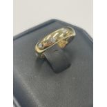 Original Tiffany 18ct Gold & Diamond Etoile Ring - 4.5grams Ring Size J 1/2 Very Good Condition