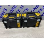 2x Dewalt empty tool boxes