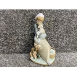 Lladro Girl with lamb and dog 1278 figure