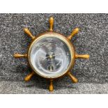 Vintage ships wheel barometer-31cm diameter