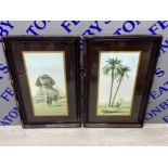 2x Egyptian prints includes the greats sphinx and the pyramids of Gizeh