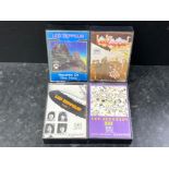 4x vintage Led Zeppelin cassette tapes includes part 1,2, vol 3 & Houses Of The Holy