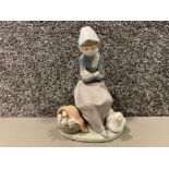 Lladro 1267 Duck seller girl in good condition