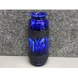 West German 206-27 blue & black coloured vase, H27cm