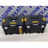 2x empty Dewalt tool boxes