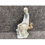 Lladro figure 1100 A bird in hand