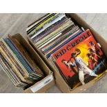 2 boxes of miscellaneous LP records