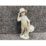 Lladro 6824 my happy friends boy figure (with little damage)