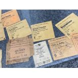 Folder containing a large quantity of concert tickets mainly dating 70/80s, including Queen, Black