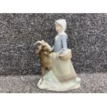 Lladro 4812 girl with goat in good condition