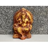 Large & heavy resin Hindu ornament of the god “Ganesh” - height 19cm