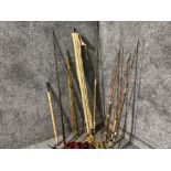 7 vintage split cane fly rods