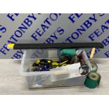 Box which contain various tool for example clamps, spirit level etc