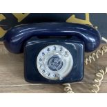 Vintage GPO 1977 Jubilee telephone in balmoral blue (to commemorate the silver jubilee of Queen