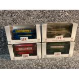 4x exclusive first editions diecast buses