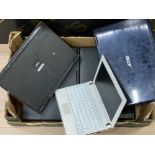 Box containing miscellaneous lap tops, including Samsung, Acer etc